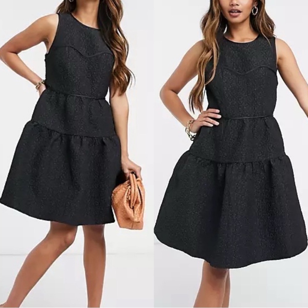 & Other Stories | Tiered Black Sleeveless Dress NEW WITH TAGS